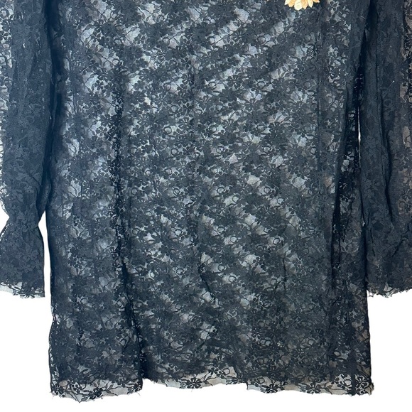 Free People Fast Forward Sheer Tunic Coverup Floral Embroidered Lace - Picture 8 of 13